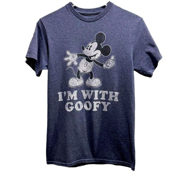 Disney I'm With Goofy Graphic Tee Size Small - Picture 1 of 5